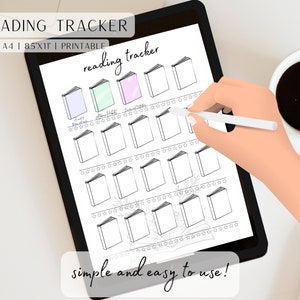 Digital Reading Tracker | Book tracker, Planner Insert, Goodnotes, Reading Log, Digital Reading Planner, Book Review, Log, Digital Reading