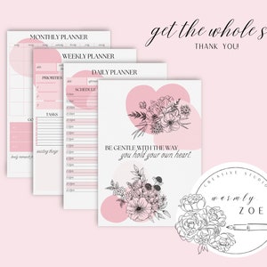 ALLISON PLANNER || Planner Set, Digital Planner Package, 2023 Digital Planner, Printable Planner, Downloadable Planner, Planner Inserts