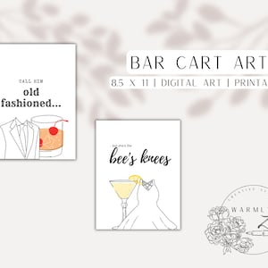 彼と彼女のバーカートアート || カップルアート、ビンテージアートセット、アートプリント、ウォールアート、デジタルアート、バーカート、バーウォールアート、ビーズニー、昔ながらの