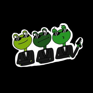 originelles Design Frosch Sticker