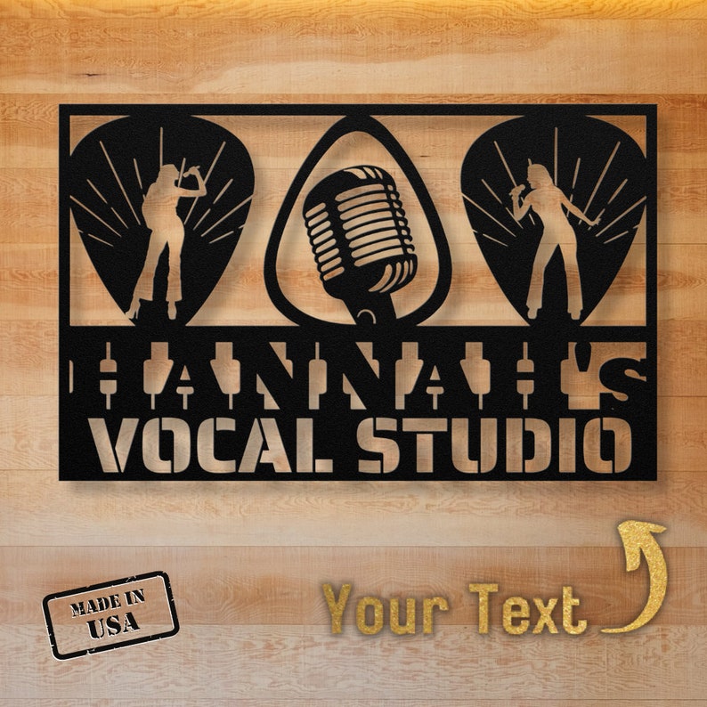 Singer Wall Personalized Singer Metal Wall Art: Custom Vocal Studio Decor - Etsy