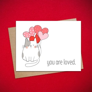 Ensemble de cartes pour correspondance You Are Loved, enveloppes kraft de 4,25 x 5,5 po. avec boîte à fenêtre, cartes de voeux vierges, cadeau pour sa sympathie et son empathie