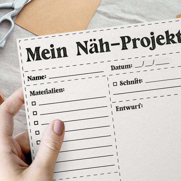 Nähprojekt-Checkliste: Organisieren Sie Ihr nächstes Projekt mit unserer druckbaren Checkliste