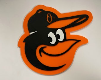 Orioles | Custom 3D Printed Sign | Wall-Mounted Decor for Can Cave