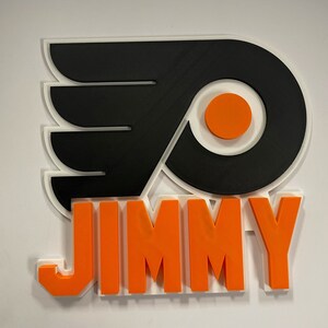 Personalized Flyers Custom 3D Printed Sign | Custom Wall-Mounted Decor for Can Cave | Customizable Sports Team Sign