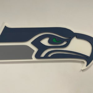 Seahawks - Custom 3D Printed Man Cave Wall Art