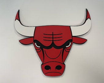 Chicago Bulls 3D Wooden Sign - Etsy