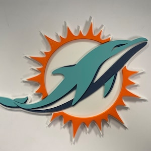 Dolphins - Custom 3D Printed Man Cave Wall Art