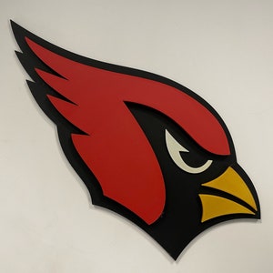 Cardinals - Custom 3D Printed Man Cave Wall Art