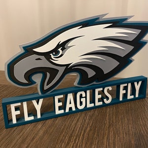 Eagles - Custom 3D Printed Man Cave Wall Art and Desk Ornament