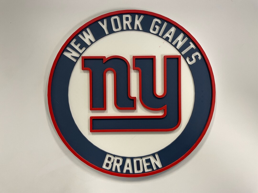 Personalized Giants Custom 3D Printed Sign | Custom Wall-mounted Decor ...
