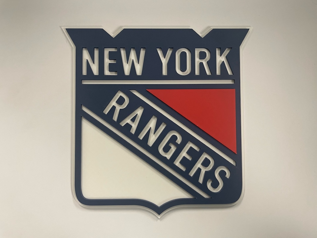 NY Rangers Custom 3D Printed Sign Wallmounted Decor for Can Cave Etsy