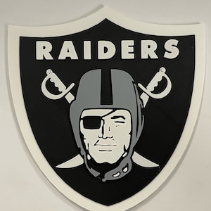 Raiders - Custom 3D Printed Man Cave Wall Art