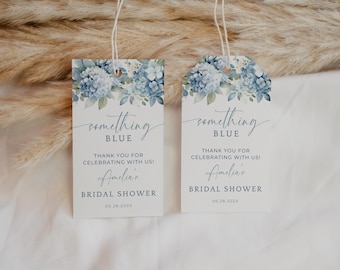 Something Blue Before I Do Shower Favors. Bridal Shower Thank You Tag. Editable Template. Custom Favor Labels. Gift For Guests. FLL30