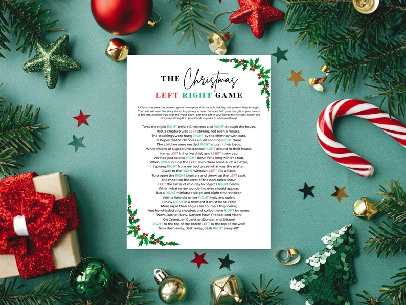 Twas the night before christmas gift exchange