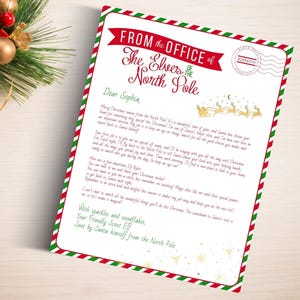 Elf Arrival Letter First Time. Christmas Kids Welcome Letter. Editable Hello Letter From Santa. North Pole Mail. Personalised Meet Your Elf.