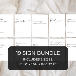 Minimal Baby Shower Signs. Gender Neutral. Instant Download. Printable Shower. Self Edit Sign Pack. Minimalistic Bundle. Editable Sign SEN