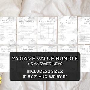 Cloud 9 Baby Shower Games. Editable Gender Neutral Cloud Nine Baby Shower Bundle. Instant Download. Fun Baby Shower Games. Printable. BS31