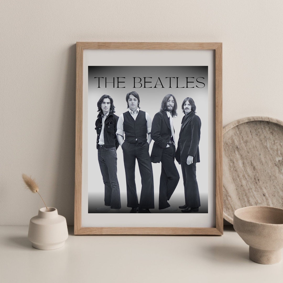 The Beatles Boy Band Group Poster Etsy