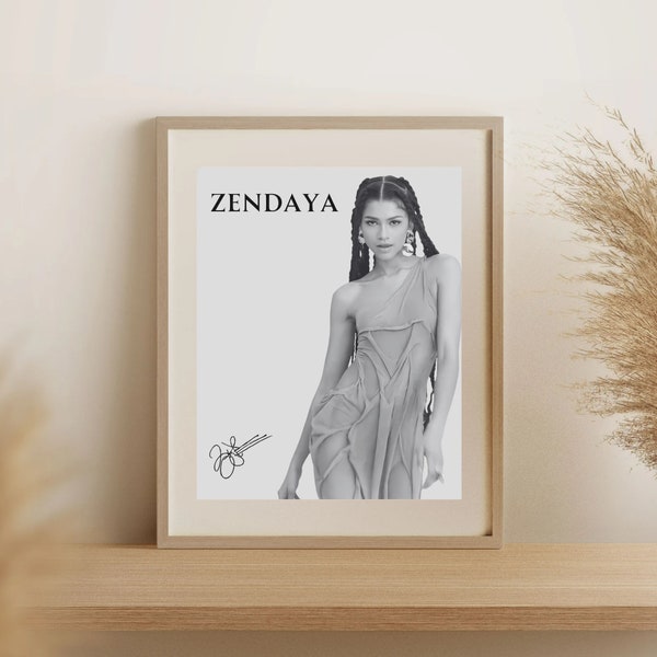 Zendaya Poster Etsy
