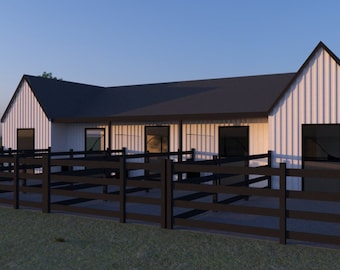 Barniac - Matthew Plan Series - 5 Stall Barn - Digital Download