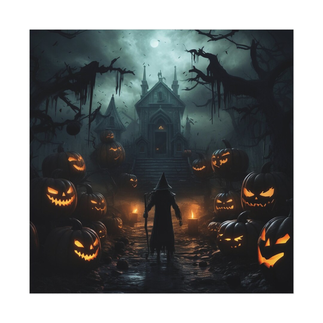 Spooktacular Halloween Posters: Haunt Your Walls With Ghoulish Delight Shop Now for Eerie Decor