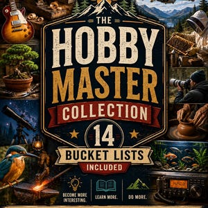 Coleção Definitiva de Listas de Desejos para Hobbies | Pacote com 50 Hobbies, Habilidades e Experiências de Vida | PDF