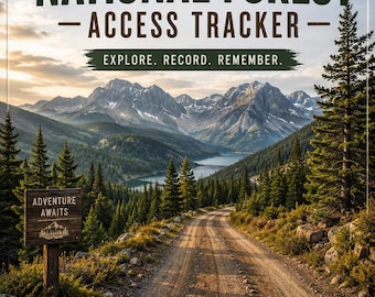 National Forest Access Tracker | Overlanding Camping Trip Log (Digital Download)
