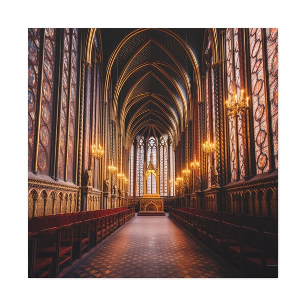 Captivating Sainte Chapelle Canvas Print