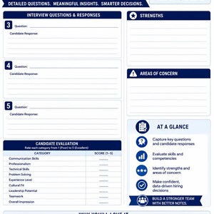 Fiche de notes d'entretien | Formulaire d'évaluation du candidat (PDF, DOCX) image 3