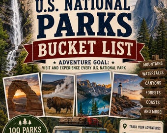 Lista dei 100 parchi nazionali degli Stati Uniti da visitare assolutamente / Diario di avventura nei parchi USA (Download PDF)
