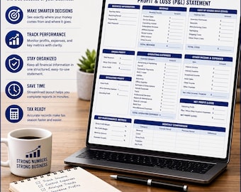 Modello di rendiconto economico / Report finanziario P&L (PDF modificabile)