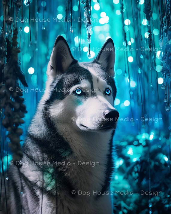 Siberian husky top wall art