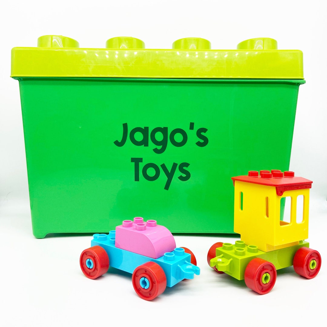 Vinyl Name Sticker for Toy Box DECAL ONLY Personalised Vinyl Decal for