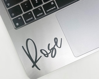 Personalised Vinyl Laptop Sticker - Custom Vinyl Decal Custom Laptop Accessories Personalised Laptop Bespoke Stationery Name Label