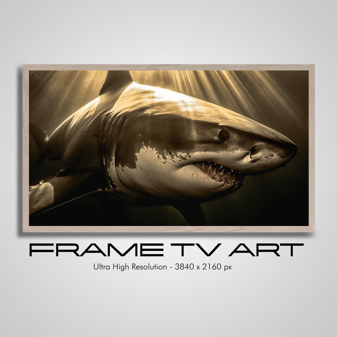 Samsung Frame TV Art Great White Frame Tv Art 4K Samsung Etsy