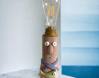 Ceramic Fisherman Lamp