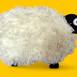 Wooden &  Wool Sheep Wall Decoration