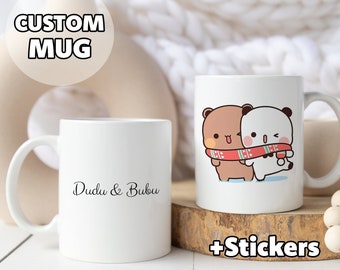 Custom Bubu & Dudu Mug - Personalized Couples Mug, Gift For Her, Gift for Him, Coffee Mug, Gift for Lovers, Love Mugs, Wedding , Anniversary