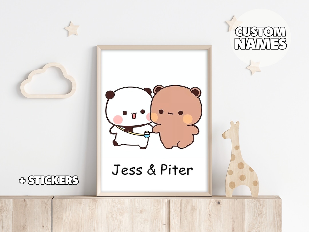 Personalized Bubu & Dudu Poster Anniversary Gift Wall - Etsy