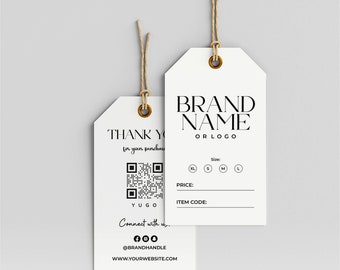 Etiqueta colgante personalizada / Etiquetas para productos comerciales / Etiqueta de ropa personalizada / Etiquetas colgantes con cuerda