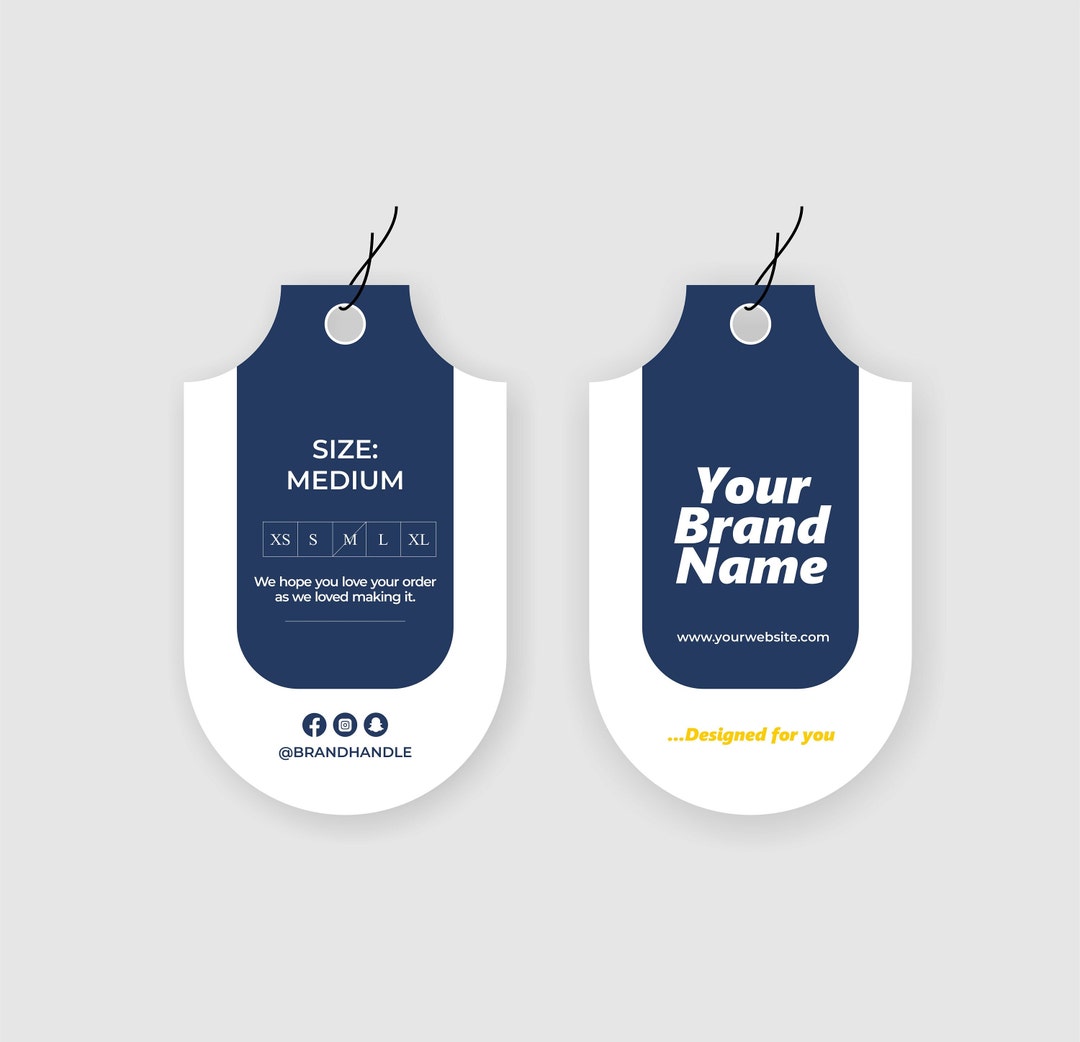 Personalized Hang Tag | Tags for Business Products | Custom Clothing ...