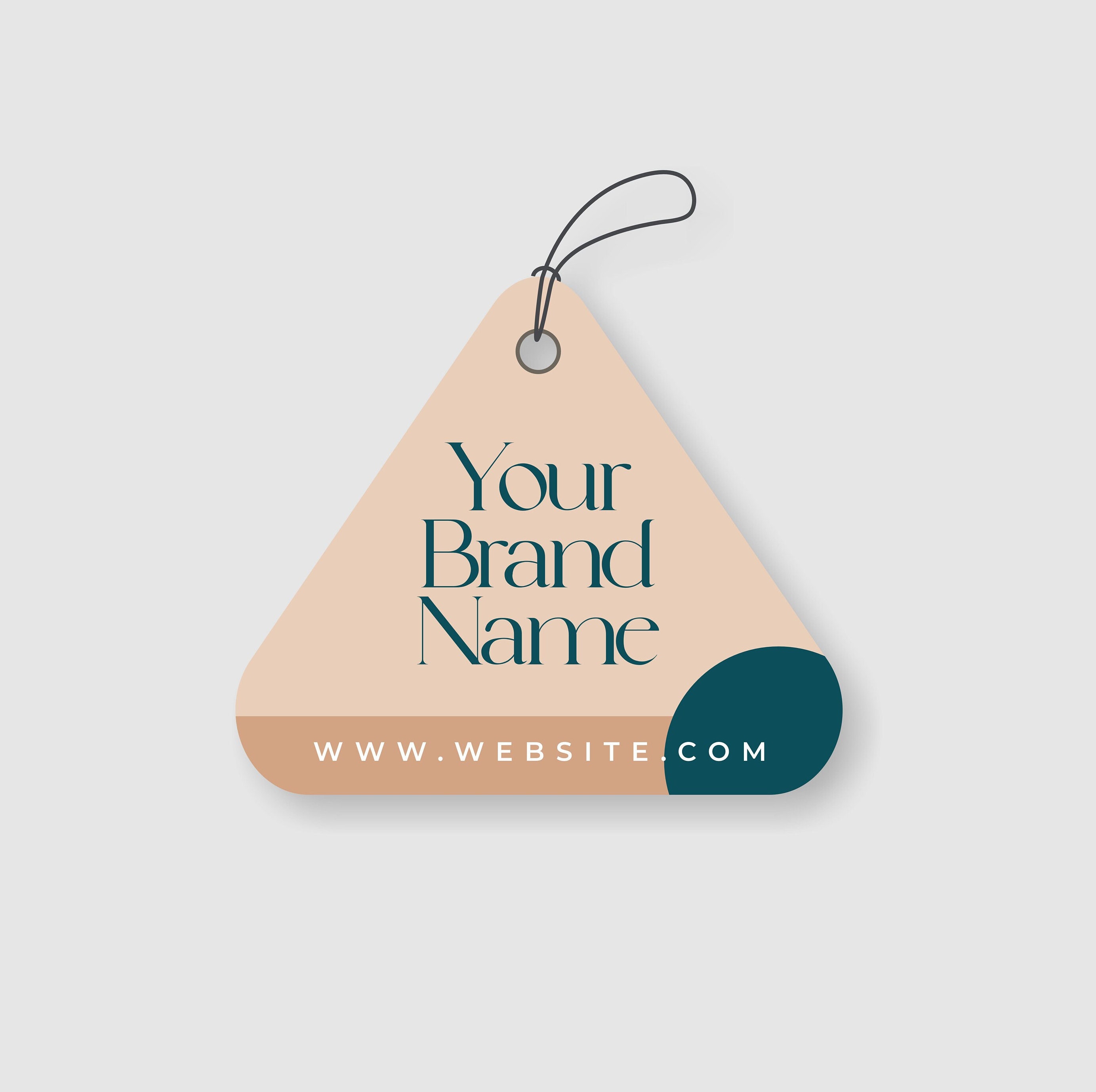 Triangle Hang Tag | Tags for Business Products | Custom Triangle Tag | Hang tags with string