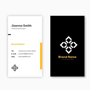 Custom Calling Card | 2 Tone Graphic Design | Custom Business Card