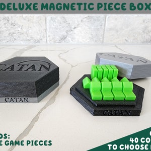 Player Pieces Organizer Storage For Settlers Of Catan Board Game | Set of 4 or 6 Includes Player Replacement Pieces Organizer Storage Holder