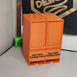 Custom Name Pokemon card booster pack dispenser yugioh MTG magic the gathering TCG store deck display holder stand trading card game storage