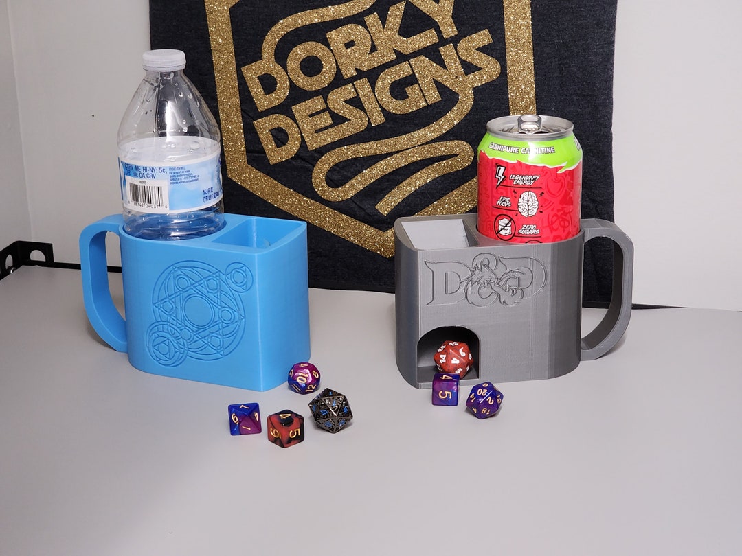 Customizable Deluxe Can Holding Dice Tower Over 40 Colors Mug Drink