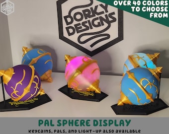 Life-Sized Pal Sphere Display | Openable Storage Palworld World Palsphere Mega Giga Hyper Ultra Legendary Ball Container Decor Cosplay Prop