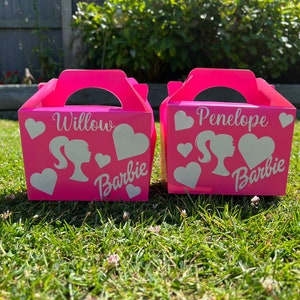 Barbie Themed personalised party treat lunch box
