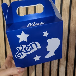 Ken Barbie Themed personalised party treat lunch box